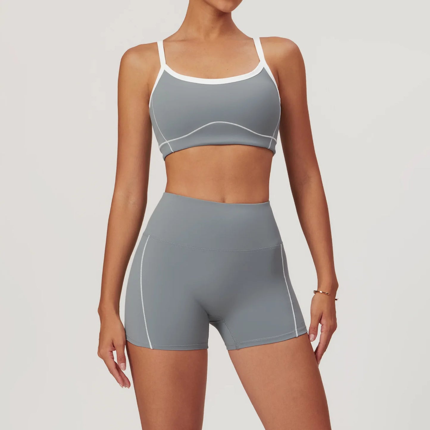 Yoga Set Workout Sets Women 2 Pieces Gym Suits Sportswear High Waist Shorts Outfits Sports Yoga Suit Fitness Running Tracksuits