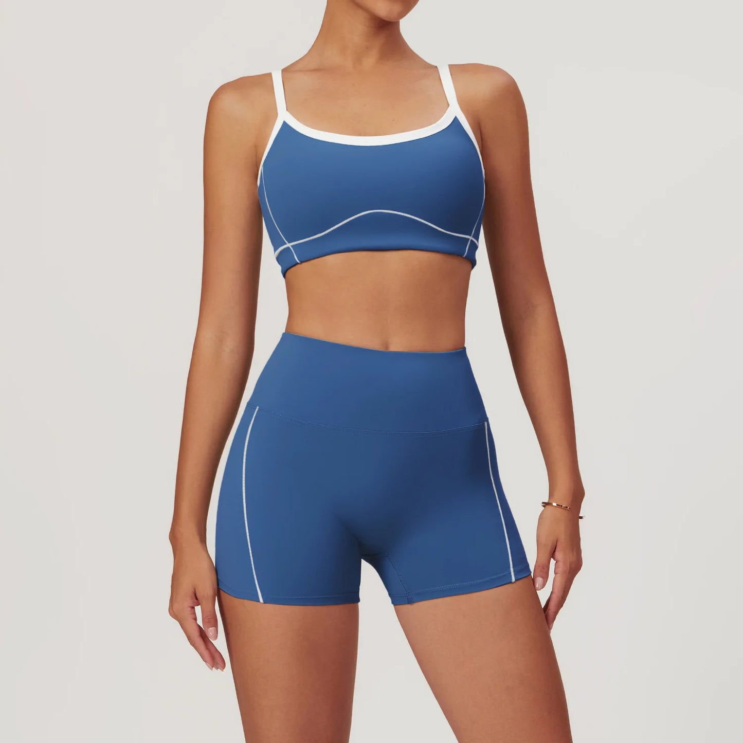 Yoga Set Workout Sets Women 2 Pieces Gym Suits Sportswear High Waist Shorts Outfits Sports Yoga Suit Fitness Running Tracksuits