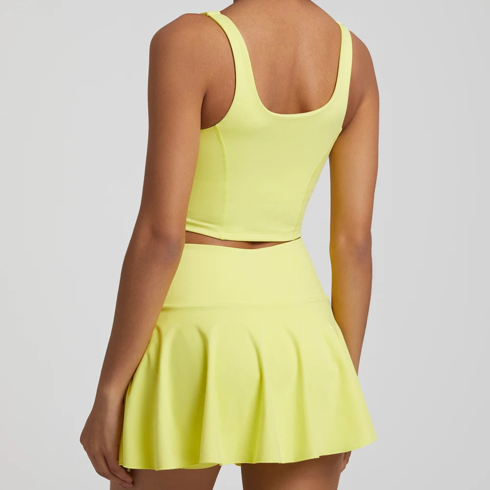 Tennis Women's Short Skirt 2 Piece Set Quick Dry Sports Wear