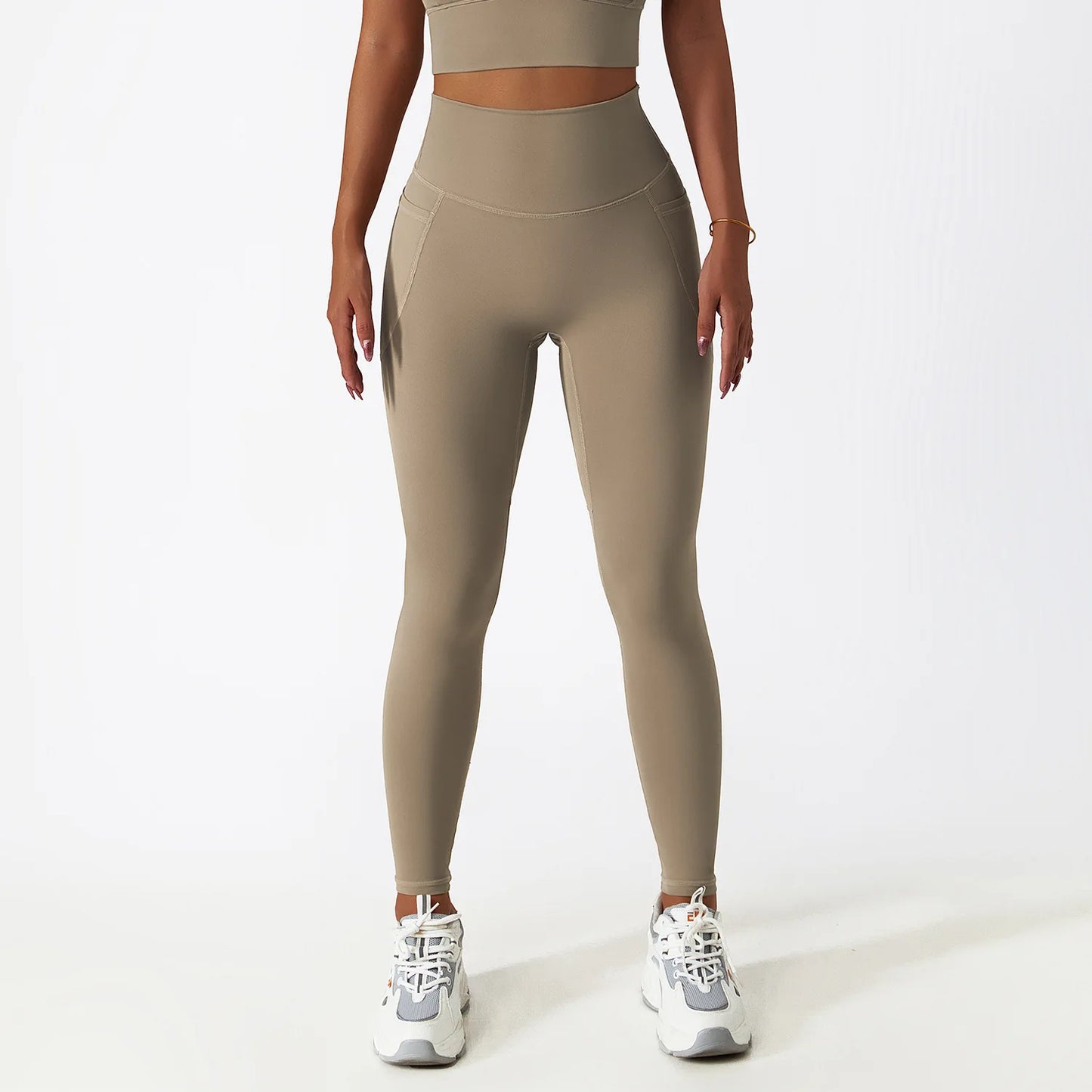 BCK6425 Push Hip High Waist Leggings with Side Pockets