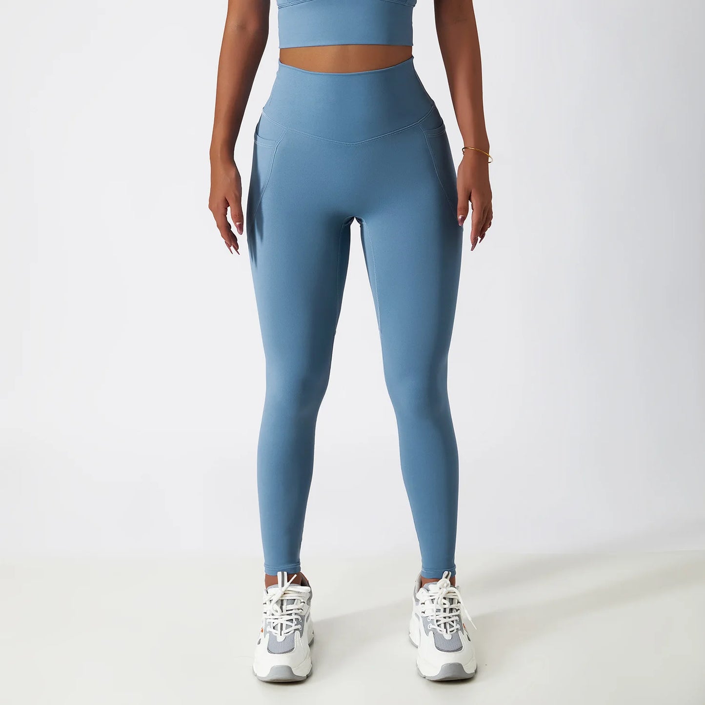 BCK6425 Push Hip High Waist Leggings with Side Pockets