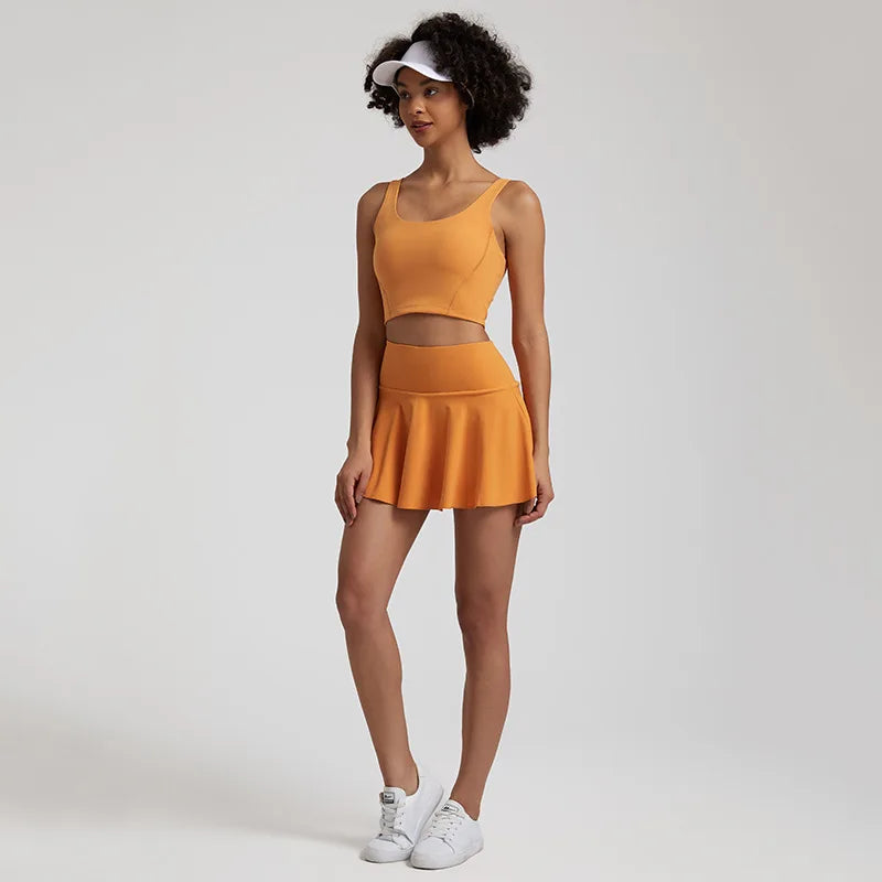Tennis Women's Short Skirt 2 Piece Set Quick Dry Sports Wear